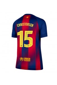 Barcelona Andreas Christensen #15 Jalkapallovaatteet Naisten Kotipaita 2025-26 Lyhythihainen